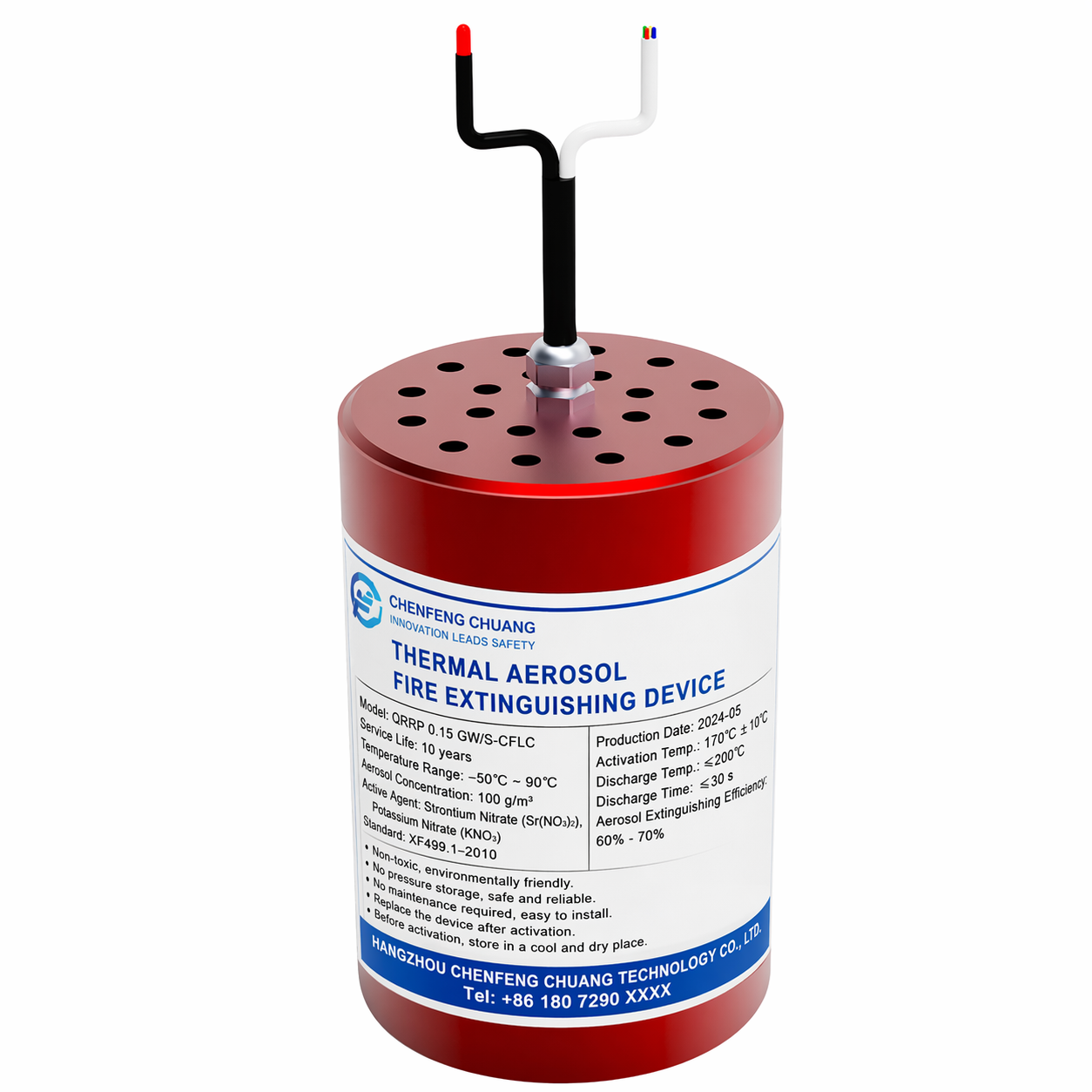 CFLC 150g Aerosol fire suppression Generator Protection for A B C E class
